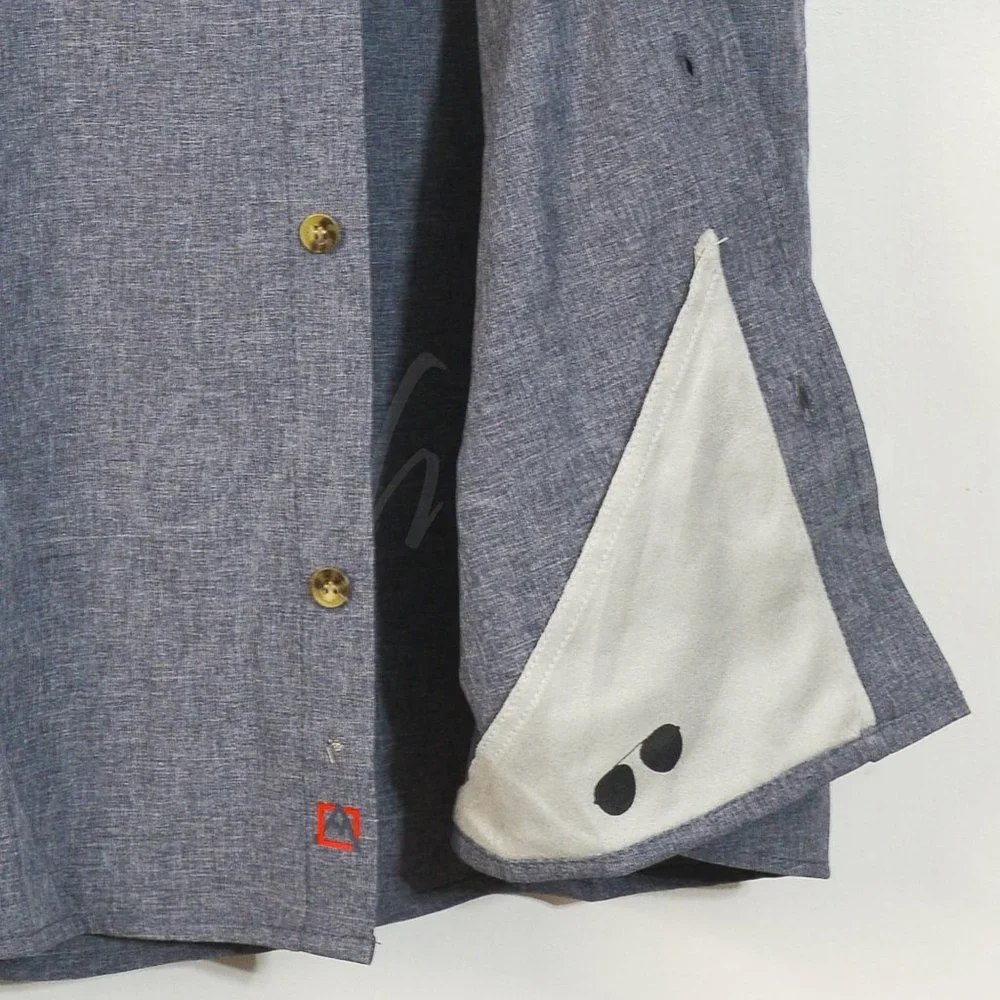 NWT Avalanche Men's Short Sleeve Woven Shirts  BLUE - Picture 5 of 7